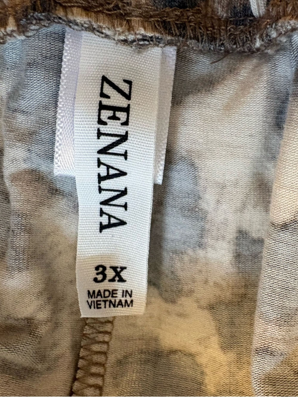 Zenana Brown Leopard Print Side-Split Pull-on Jogger Size 3X NIP - Picture 10 of 15